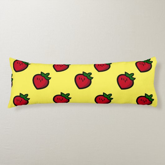 Coussins Longs Cute Red Cartoon (Devant)