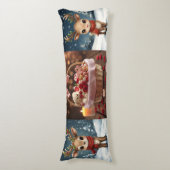 Coussins Longs Cute reindeer christmas bedding for kids winter  (Devant (Vertical))