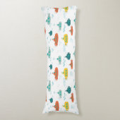 Coussins Longs Cute Submarine Nautical Deep Sea Fish Pattern (Devant (Vertical))