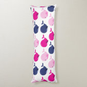 Coussins Longs Cute Whales, Pattern of Whales, Sea Animals (Dos (Vertical))