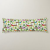 Coussins Longs Dachshunds En Promenade Dans Le Parc (Dos)