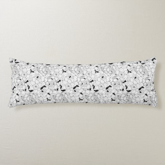 Coussins Longs Daffodiques motif floral printanier (Devant)