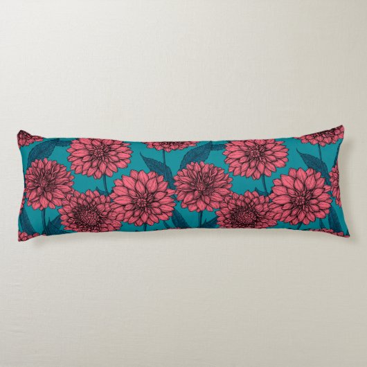 Coussins Longs Dahlias (Dos)