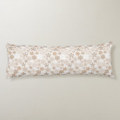 Coussins Longs Daisy Flowers Beige Floral Aesthetic Ditsy Tan (Dos)