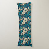 Coussins Longs Daisy Print Home Styling Mousse de Mémoire Côtière (Devant (Vertical))