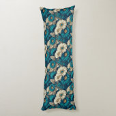 Coussins Longs Daisy Print Home Styling Mousse de Mémoire Côtière (Dos (Vertical))