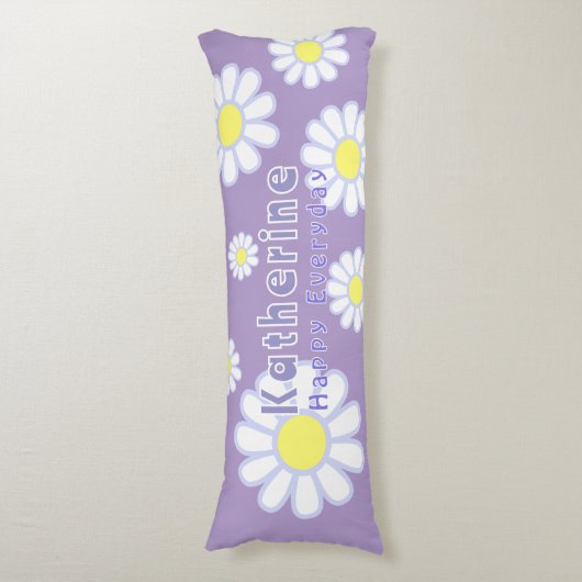Coussins Longs Daisy Simple Lilac (Devant (Vertical))