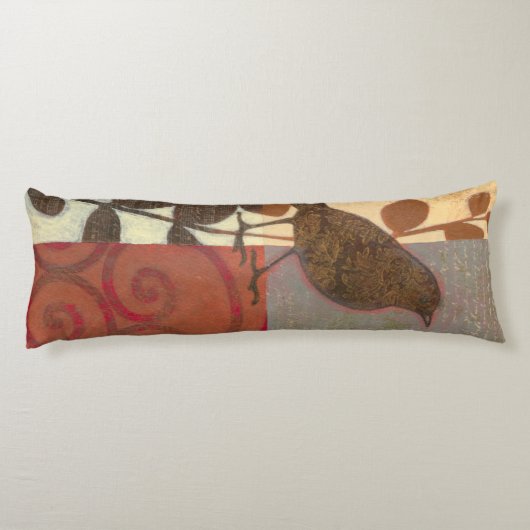 Coussins Longs Damask Sparrow (Dos)