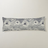 Coussins Longs Dandelion monochrome moderne (Dos)