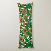 Coussins Longs Dandelions sur blanc (Dos (Vertical))