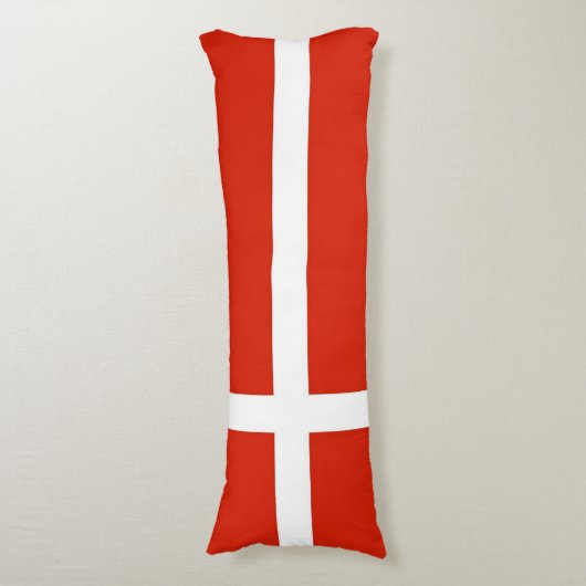 Coussins Longs Dannebrog; Drapeau officiel du Danemark (Devant (Vertical))