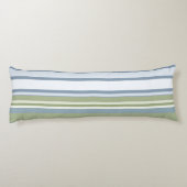 Coussins Longs Dark Pastel Blue and Spring Rain Stripes (Dos)