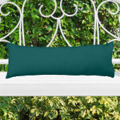 Coussins Longs Dark Teal Solid Color