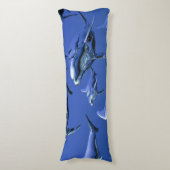 Coussins Longs Dauphin bleu (devant Vertical)