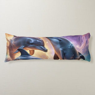 Coussins Longs Dauphins et méduses cosmiques dans l'espace