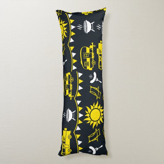 Coussins Longs Décor camping Caravan (Dos (Vertical))