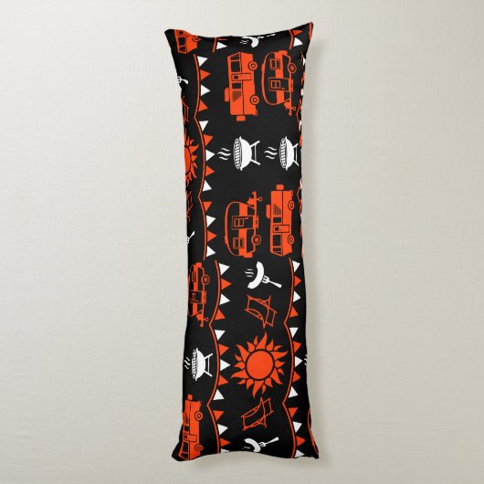 Coussins Longs Décor camping Caravan (Dos (Vertical))