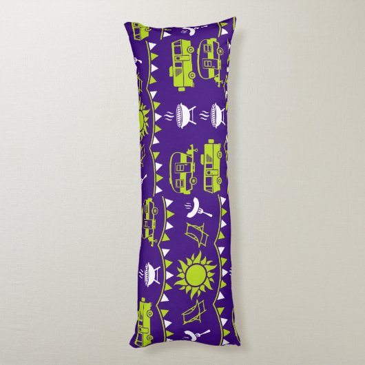 Coussins Longs Décor camping Caravan (Dos (Vertical))