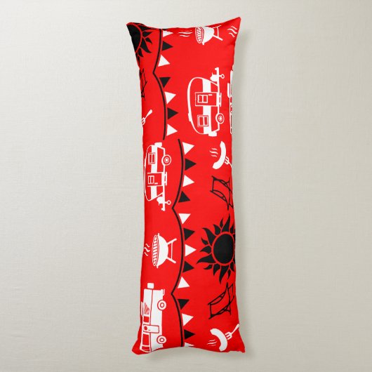 Coussins Longs Décor camping Caravan (Dos (Vertical))