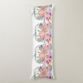 Coussins Longs Décor de la maison de Citrouille blanc Aquarelle f (Dos (Vertical))