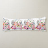 Coussins Longs Décor de la maison de Citrouille blanc Aquarelle f (Devant)