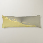 Coussins Longs Décor de luxe sur or & argent, Monogramme (Dos)