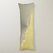 Coussins Longs Décor de luxe sur or & argent, Monogramme (Dos (Vertical))