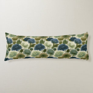 Coussins Longs Décor de sol floral Chrysanths Bohème Extérieur