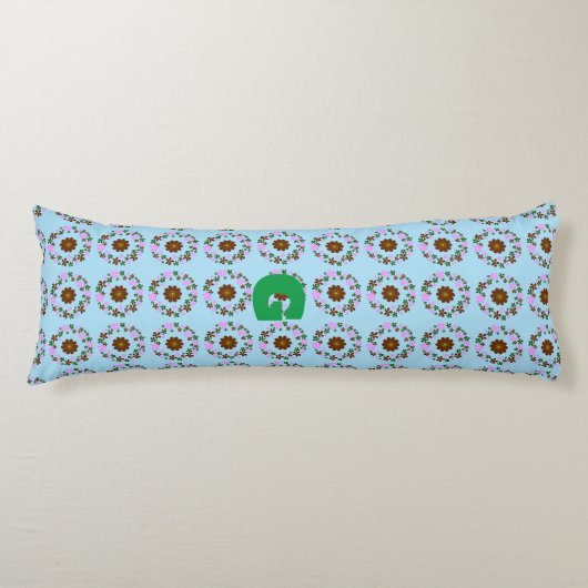 Coussins Longs Décor du Mariage de Personnaliser de monogramme (Devant)
