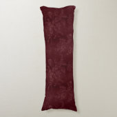 Coussins Longs Deep Red Burgundy Floral Christmas (Devant (Vertical))