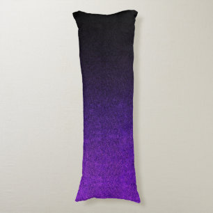 Coussins Longs Dégradé de Parties scintillant noire et violette