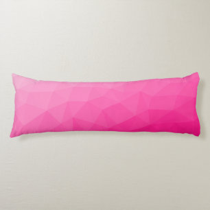 Coussins Longs Dégradé rose chaud Motif en maille géométrique