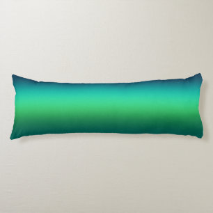 Coussins Longs Dégradé Vert Sarcelle Abstrait Fond Moderne