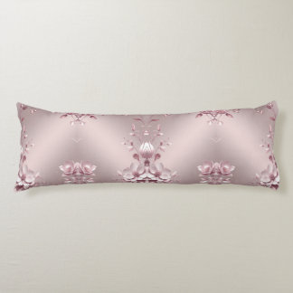 Coussins Longs Delicate Pink Floral Body Pillow