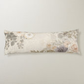 Coussins Longs Dentelle et fleurs (Dos)