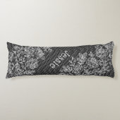 Coussins Longs Dentelle florale transparente unique personnalisée (Devant)