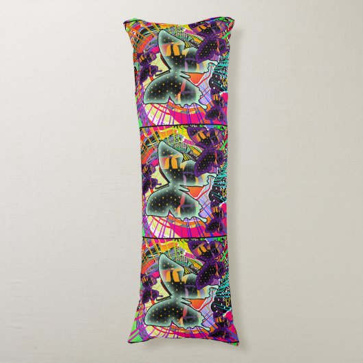 Coussins Longs Des papillons à gogo (Devant (Vertical))