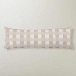 Coussins Longs Design carreau minimal beige