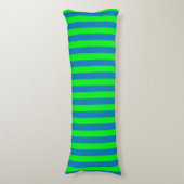 Coussins Longs Design de bandes bleues et vertes (Devant (Vertical))