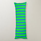 Coussins Longs Design de bandes bleues et vertes (Dos (Vertical))