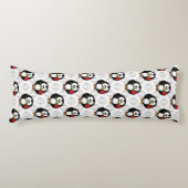 Coussins Longs Design de Motif de surface de pingouin mou Imprime (Devant)