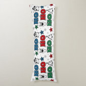Coussins Longs Design de Noël Ho-Ho-Ho (Devant (Vertical))