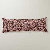 Coussins Longs Design de série Leopard rose et or 15 (Dos)
