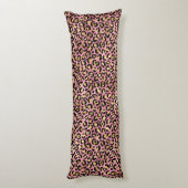 Coussins Longs Design de série Leopard rose et or 15 (Dos (Vertical))