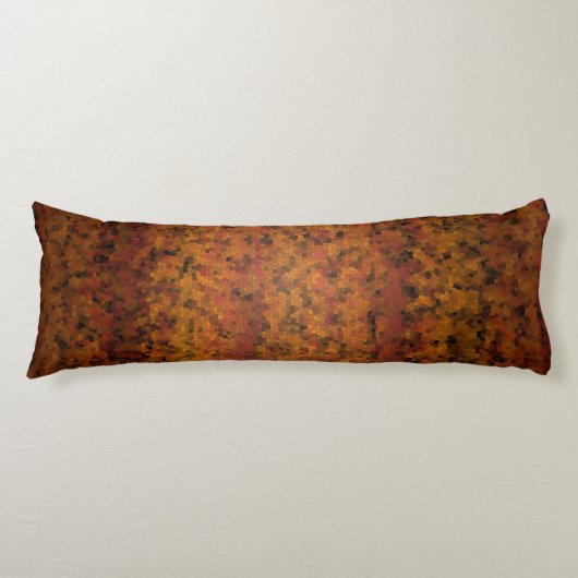 Coussins Longs Design de style mosaïque aux tons chauds (Devant)