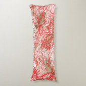 Coussins Longs Design de tissu rouge vif avec plancher complexe (Devant (Vertical))