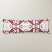 Coussins Longs Design élégant de libellule rouge ornementale (Dos)