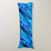Coussins Longs Design graphique transparent - bleu noir I (Devant (Vertical))