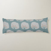 Coussins Longs Design moderne Abstrait bleu et gris (Dos)