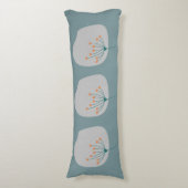 Coussins Longs Design moderne Abstrait bleu et gris (Devant (Vertical))